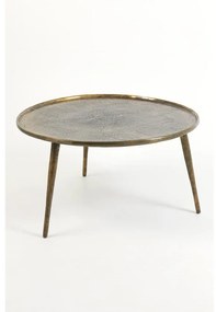 Măsuță de cafea în culoarea bronz rotundă din metal ø 67,5 cm Babina – Light &amp; Living