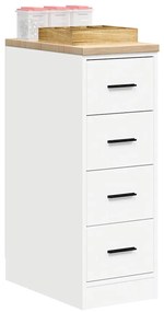 vidaXL Dulap depozitare garaj alb 30x51x85 cm lemn masiv de pin