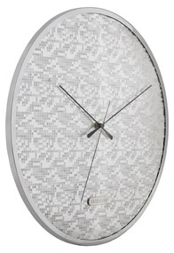 Karlsson 6005SI ceas de perete design argintiu,diametru 40 cm