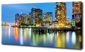 Imprimare tablou canvas New york, pe timp de noapte