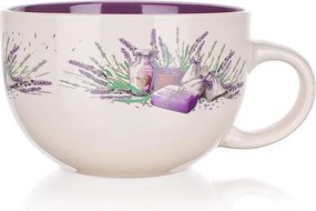 BANQUET Cană ceramică jumbo LAVENDER, 660 ml