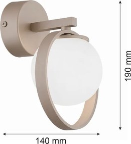 Argon 9002 - Aplică de perete SATUROS 1xG9/6W/230V
