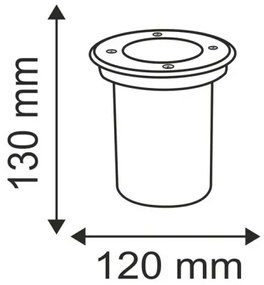 Corp de iluminat de exterior pentru căi de acces COMETA 1xGU10/50W/230V IP65