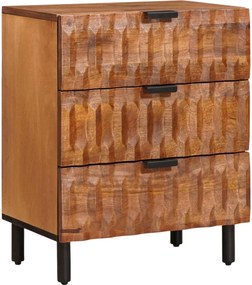 vidaXL Dulap de noapte Maro 50 x 33 x 62 cm Lemn de mango solid