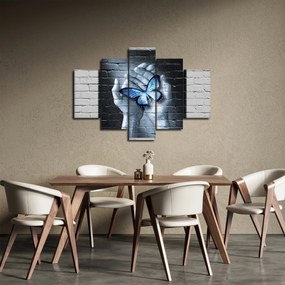 Tablou - Fluture pe perete (150x105 cm)