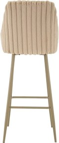 Scaune de bar crem cu cotiere 2 buc. tapițate (înălțime șezut 78 cm) Alaska – Mauro Ferretti