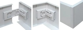 Cadru metalic pentru montajul panourilor LED STELLA 60x60 cm, alb