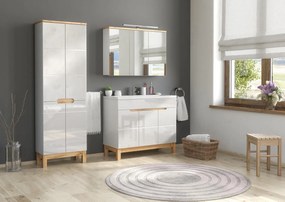 Set Mobilier Baie Bora White 100 cm Set Mobilier Baie 5 piese