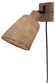 Aplica de perete eco din bambus Java nat/15x17, natural
