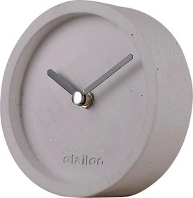 Ceas decorativ SAAT, gri, beton, 12x4 cm