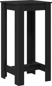 vidaXL Masă de bar Stejar Negru 51 x 50 x 103.5 cm Lemn compozit