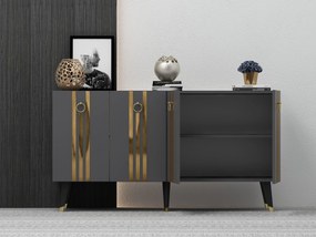 Dulap Pometu (antracit + auriu) . 1093453
