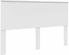 vidaXL Tăblie cap cu headboard Alb 160 cm Lemn compozit