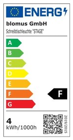 Lampadar gri LED cu intensitate reglabilă (înălțime 130 cm) Stage – Blomus