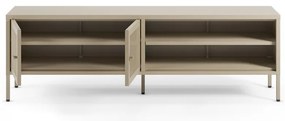 Comodă TV crem din metal 160x50x35 cm Fayna – Marckeric