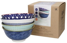 Set de 4 boluri ceramice Kitchen Craft, ø 16,5 cm