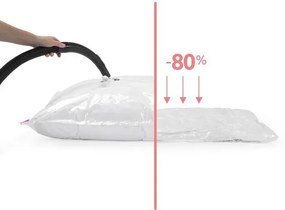 Set saci de depozitare Compactor Bag 80 x 130 cm, 2 buc, transparent