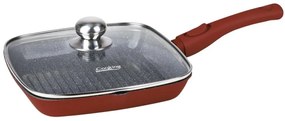 Tigaie Grill Aluminiu+Capac 28x4 Cm, Calabria, Cooking By Heinner HR-JLG-A28G