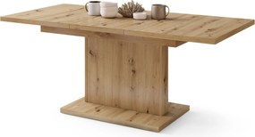 Mazzoni ASTON MINI Stejar Artisan - MĂSUȚĂ DE CAFEA MODERNĂ EXTENSIBILĂ REGLABILĂ PE ÎNĂLȚIME MASĂ TRANSFORMABILĂ