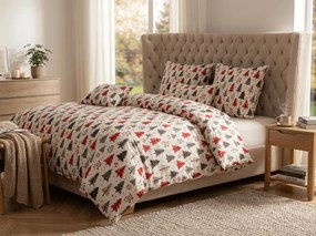 Lenjerie de pat din microfibra MERRY TREE colorata Dimensiune lenjerie de pat: 70 x 90 cm | 140 x 200 cm