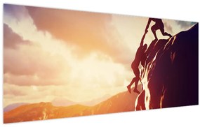 Tablou - Alpiniști (120x50 cm)