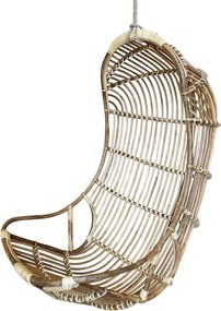 Leagan suspendat din rattan, H117/L72/W72 cm