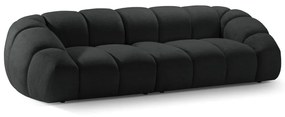 Canapea neagră 294 cm Diana – Micadoni