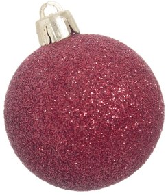 Globuri roșii de Crăciun în set de 12 bucăți Casa Selección, ⌀ 4 cm