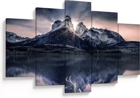 Tablou lacul cu munte (150x105 cm)