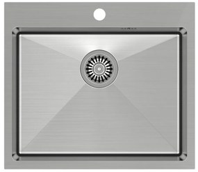 Chiuveta inox incastrata Quadron Unique Russel 110 inox periat 55x48 cm