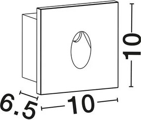 Spot LED exterior incastrabil ambiental IP65 RUT