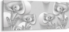 Tablou -Design flori (120x50 cm)
