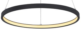 Lustra LED suspendata design modern circular RALPH 19W negru