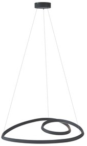 Lampa suspendată scandinavă neagră 72cm incl. LED cu 3 trepte de intensitate luminoasă - Circuit