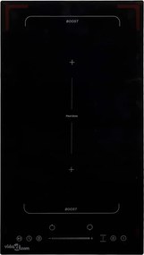 vidaXL Plită inducție cu 2 arzătoare Flexizone, control tactil, 3500 W