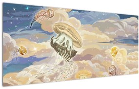 Tablou - Meduză Cerească (120x50 cm)