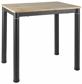 Masă de bucătărie Damar W 80 x 60 cm, stejar artisan / negru