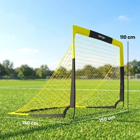 SPORTNOW Poartă de Fotbal Pop-Up și Pliabilă, Galben | Aosom Romania