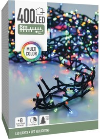 Instalație luminoasă de Crăciun Twinkle colorat, 400 LED, 8 m