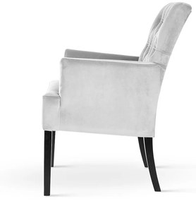 Scaun tapitat Gala Glam cu cotiera H94 cm