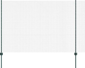 vidaXL Gard cu Stâlp Verde 1,5 x 25 m Oțel