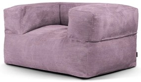 Fotoliu bean bag mov cu tapițerie din catifea reiată MooG – SLOWDOWN