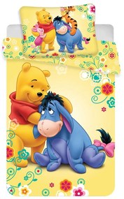 Lenjerie de pat pentru copii din bumbac pentru pătuț 100x135 cm Winnie-the-Pooh – Jerry Fabrics