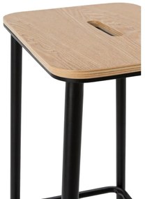 Set de scaune de bar negru 2 buc. (înălțime șezut 65 cm) Abba – Marckeric