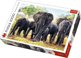 Puzzle Trefl Elefanți africani, 1000 piese