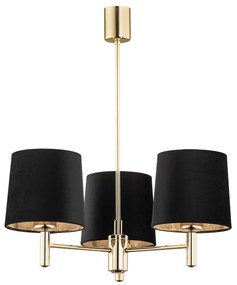 Candelabru modern design elegant PONTE 3L negru