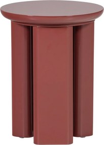 Măsuță auxiliară rotundă cu aspect lucios ø 40 cm Orivo – WOOOD