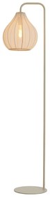 Lampadar bej cu abajur textil (înălțime 156,5 cm) Elati – Light &amp; Living