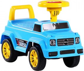 Masinuta cu Functie de Trotineta Fara Pedale Pentru Copii NOVOKIDS™ Speedy , Maxim 25 Kg, Cu Melodii si Sunete, Spatar de Protectie si Volan, ALBASTRU