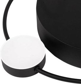 Plafonieră LED Erste Moon 28W 1400lm 3000K 440x70mm Negru Mat, Design Modern Minimalist pentru Iluminat Interior Elegant și Eficient Energetic